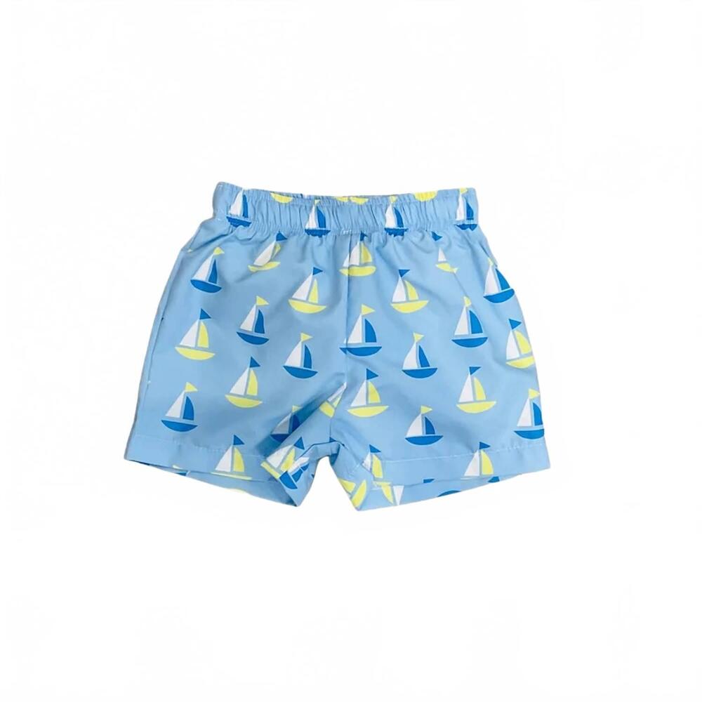 NEW FUNTASIA TOO boys boats swim trunks in blue